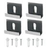 DGBRSM 4PCS Stainless Steel Large Heavy Duty Fixing Clip Kit