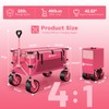 Originsure 220L Collapsible Wagon Cart Foldable, 460LB Load Capacity Heavy