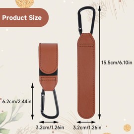 Gjinxi 2 Pack Stroller Hooks, 6.1" Large Stroller Clips Stroller Hook Universal Stroller Accessories Multipurpose Mommy Hooks for Hanging Diaper Bags Shopping Cart (Black)