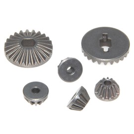 Differential Gear Compatible with JLB Racing Cheetah 1/10 Parts Brushless RC Car Diff Gear 24T 11T Accessories Steel Upgrade Replace EA1039(Black), Titanium