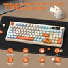 FREEWOLF T96 Smart Display Wireless Gaming Keyboard and Mouse Comb,