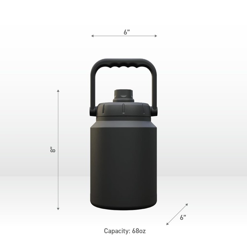 Mighty Jug - 2L/ Half Gallon Large Water Bottle, Insulated