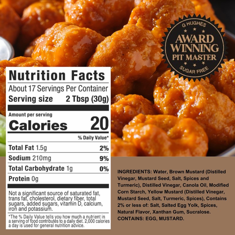 G Hughes Sugar Free, Honey Mustard Dipping Sauce - Sugar