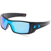 Oakley Men's OO9101 Batwolf Rectangular Sunglasses, Polished Black/Prizm Sapphire, 27