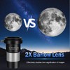 1.25" Telescope Accessory Upgrade Kit with 2 Premium Eyepieces, 2X
