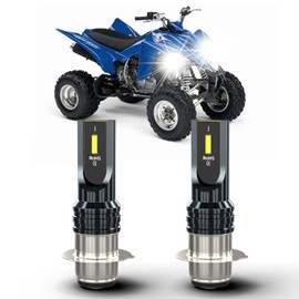 TJJTGBR Compatible for Yamaha Raptor 350 660R 700 700R Fog Bulbs, P15D H6 H6M Fog Light Bulbs, 12000 Lumens 6000K White 55W H6M Light Bulbs, Plug and Play, 2-Pack
