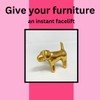 Bright Gold Animal Drawer Knobs - Dresser Cabinet (9. Dog)