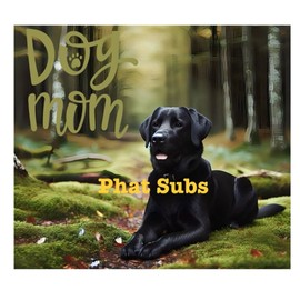 Unbranded 20oz Sublimation Tumbler Wrap Black Lab Dog Mom Woods Ready To Press Transfer