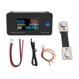 DC Digital Voltmeter Ammeter DC200 100A LCD Color Display 7 in 1 Multifunction DC Multimeter Tester for DC