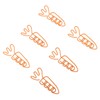 100Pcs Carrot Paper Clips Carrot Shape Strong Metal Anti Slip