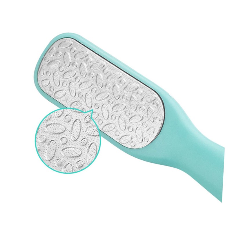 Baluue 2 Pcs Stainless Steel Foot Peel Scrubber Pumice Brush