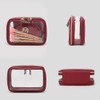 MKF Collection 3PCS Stylish Cosmetic Bag Portable Makeup Travel Organizer