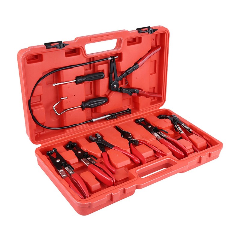 Unbranded 9pcs Steel & Plastic Flexible Hose Clamp Clip Plier