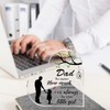 Dad Gifts from Daughter 3.9x3.9 Inch Acrylic Heart Keepsake Father's