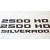 GM Auto Matte Black Doors 2500HD Tailgate Silverado LT Emblems