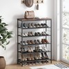 INGIORDAR Shoe Rack Organizer 6 Tier Metal Organizer Shelf with