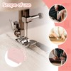2PCS Magnetic Seam Guide for Sewing Machine,Multifunctional Hemmer Guide with