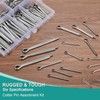 260 Stück Splinte Sortiment,Splint Edelstahl Klappsplinte, Splinte, Federstecker Set, Karosserie