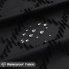 Craidlela Extra Long Black Boho Woven Fabric Shower Curtain with
