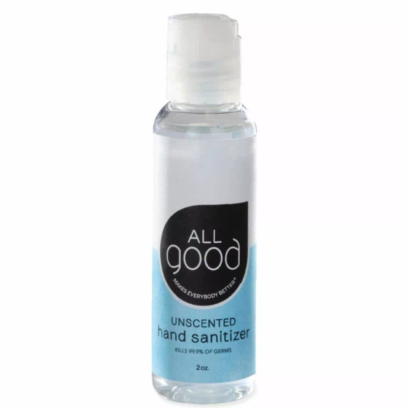 All Good Unscented Gel Hand Sanitizer 2oz - Set of