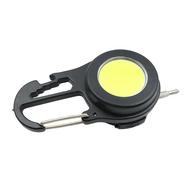 POFET Keychain Flashlight, Super Bright Mini Flashlight with Piston, Work