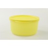 TUPPERWARE Fridge Birthday Cracker Round 530 ml Yellow Fresh Container
