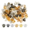 PATIKIL 100pcs 6x5mm Hollow Metal Flower Bead Caps Flower Cap