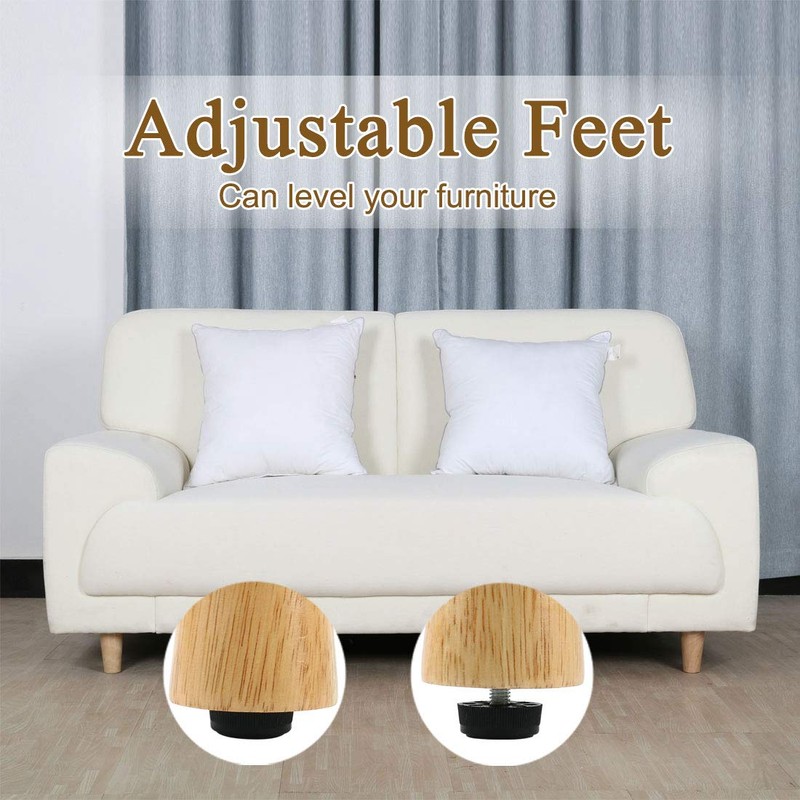 Sourcingmap Furniture Table Chair 8 Holes Base Adjustable Leveling Foot