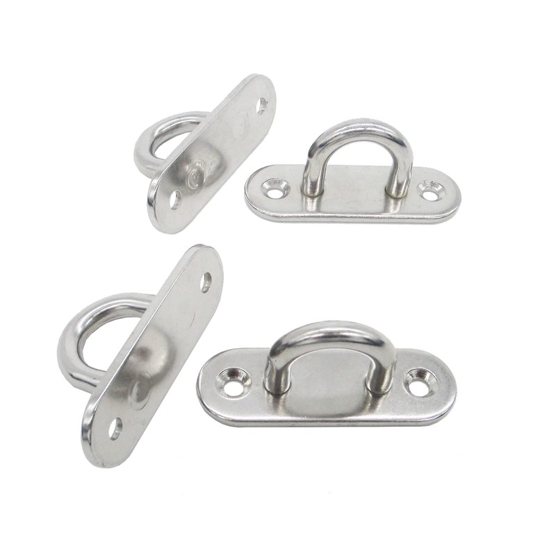NOVSINO Stainless Steel Ceiling Hooks Wall Hooks, M8 Screw Mount