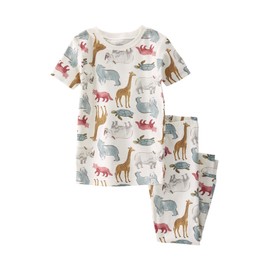 little planet by carter's unisex-baby Baby and Toddler 2-piece Pajamas made with Organic Cotton, Endangered Species, 12 Months