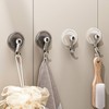 Suction Cup Hooks Strong Bathroom Rack Wall Mounted Hooks Non-Scratch