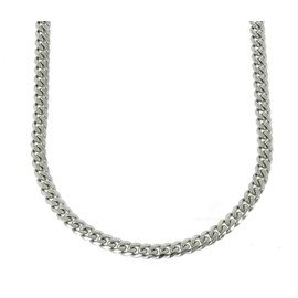 Bling Bling NY Men's Miami Cuban Link Chain Stainless Steel 6-18mm Thick Necklace 30 inches Anti-Tarnish, Stainless Steel, No Gemstone