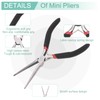HARFINGTON 8pcs Jewelry Pliers Kits Jewelry Making Pliers Tool Needle/Round/End