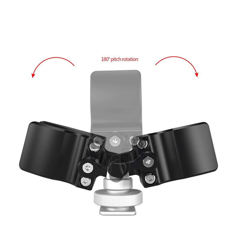 Niceyrig Shotgun Microphone Holder Microphone Holder Cold Shoe Camera Flashlight