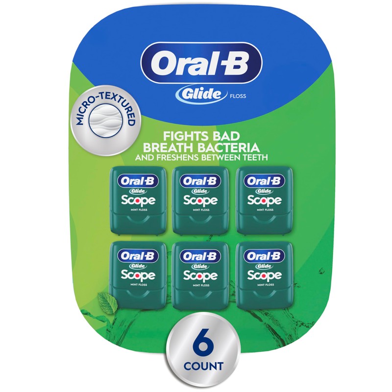 Oral-B Glide Dental Floss, Scope Mint Flavor, 40 m, Pack