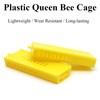 SEIWEI 50 Pcs Plastic Queen Bee Cages with Porous Design