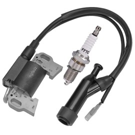 Vkinman Ignition Coil + Spark Plug Replacement for Champion Power 196cc 6.5HP 3500 4000 Watt Gas Engine Generator