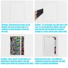 Teqooza 8x12 inch Plastic Access Panel for Drywall Ceiling Reinforced