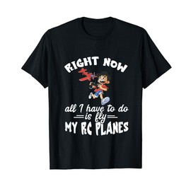 RC Plane Airplane Fly All I Have To Do Remote Control Pilot T-Shirt
