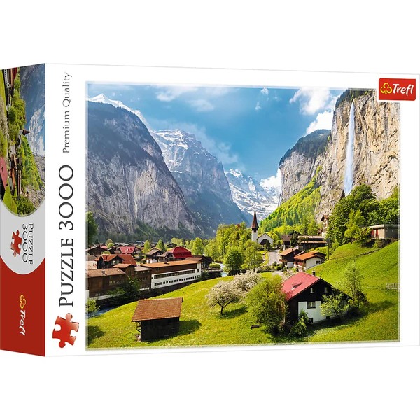 Trefl Red 3000 Piece Puzzle - Lauterbrunnen, Switzerland