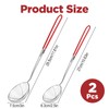 2Pcs Stainless Steel Hot Pot Strainer Spoons Boba Scoop with