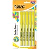 BIC® Brite Liner® Highlighters, Chisel Point, Yellow, 5-Pack