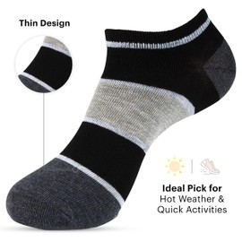 HOT FEET Women's Low Cut No Show Socks, Colorful Fashion Athletic Sports Casual Ankle Socks for Women Shoe Size 4 – 10, Invisible Short Running Womens Socks, 18 Pack, Black/White/Patterns