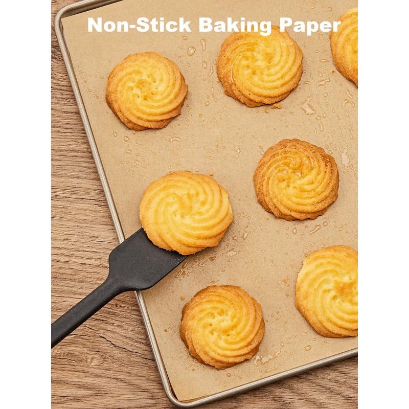 SMARTAKE 200 Pcs Parchment Paper Baking Sheets, 12x16 Inches Non-Stick