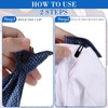 Janmercy 6 Pcs Clip on Tie for Men Clip on
