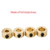 6/8/9/9.5/10mm Brass Depth Stop Collar Twist Drill Bit Shaft Woodworking