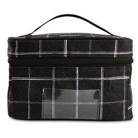 PackIt Freezable Bottle Cooler for Breastmilk and Formula, Black Grid, Built with EcoFreeze® Technology, Collapsible, Reusable, Zip Closure and Top Handle, Fits up to Four, 5 oz Bottles