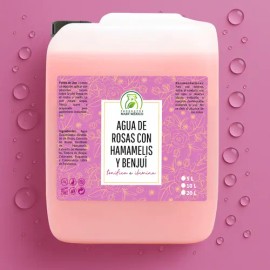 Productos Mart Mexico Tónico Facial Agua Rosas Hamamelis Benjuí 5L Piel Mixta
