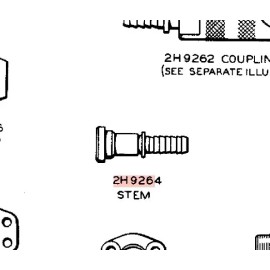 CAT 2H9264 Caterpillar Hydraulic Stem Caterpillar No. 48 Number 48 Grader