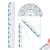 WFGKPXC Ruler 7.9 inches (20 cm) Ruler, Triangular Ruler Set,